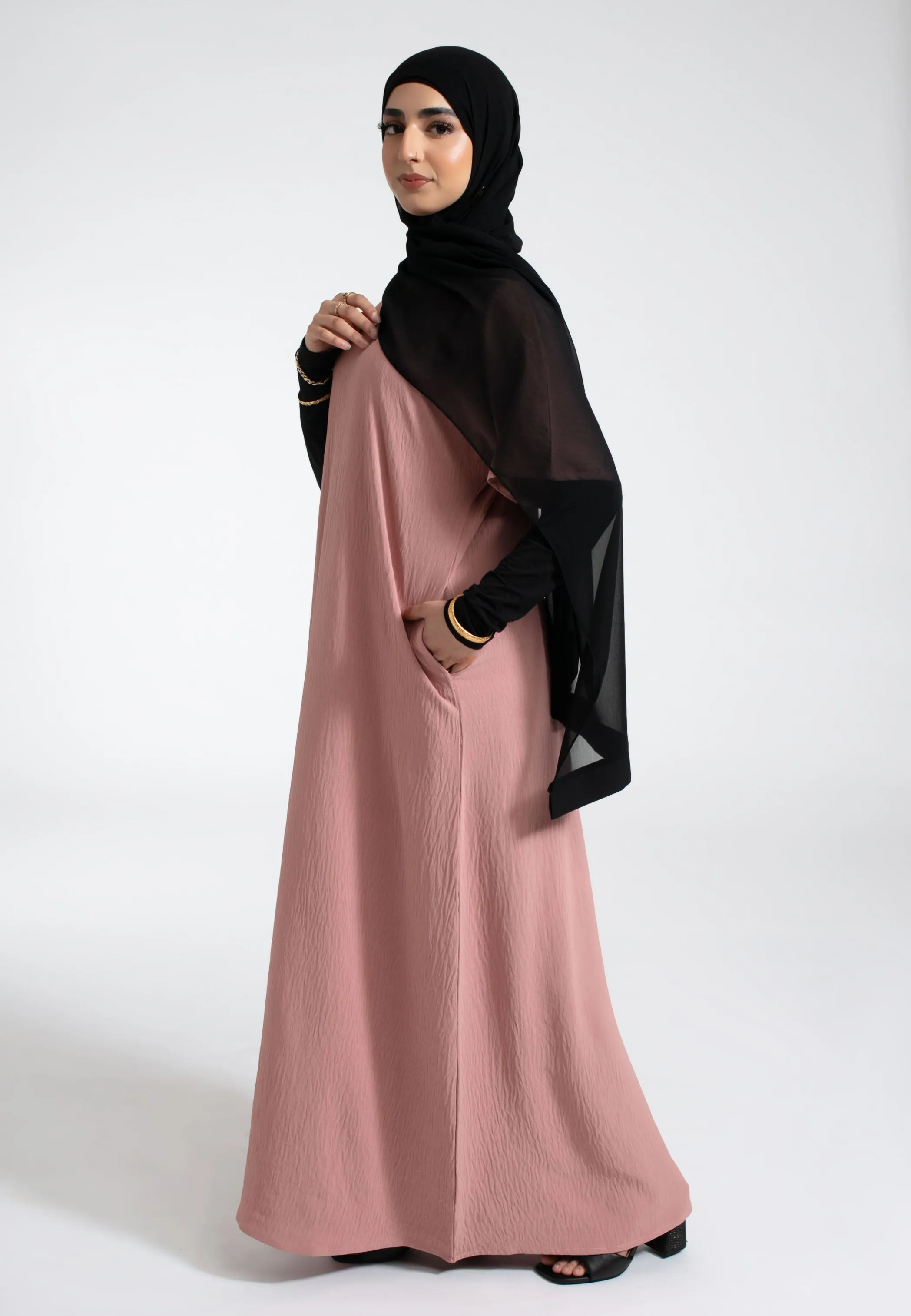Blush Inner Slip Dress With Pockets