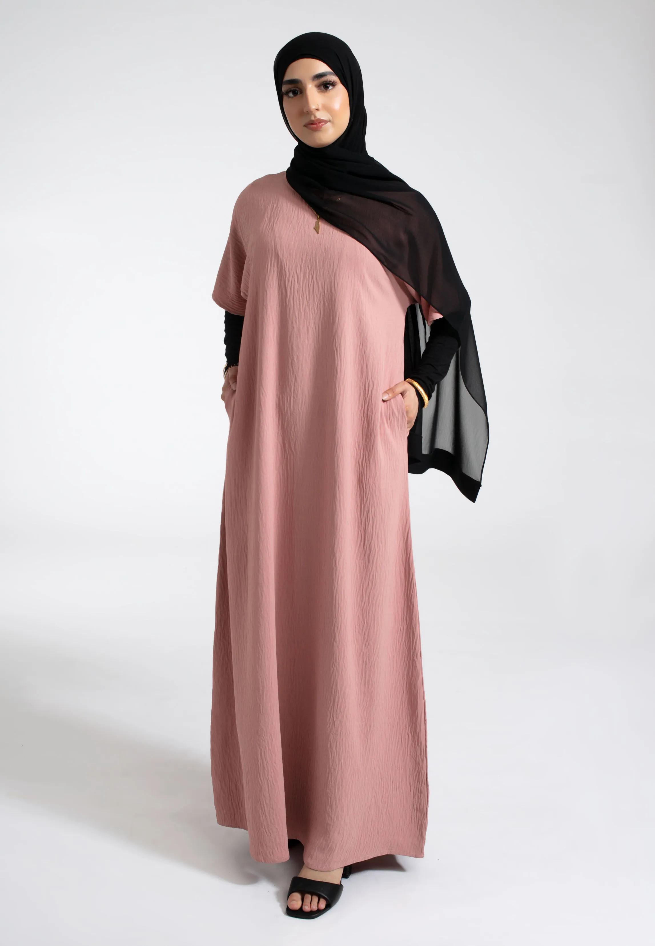 Blush Inner Slip Dress With Pockets