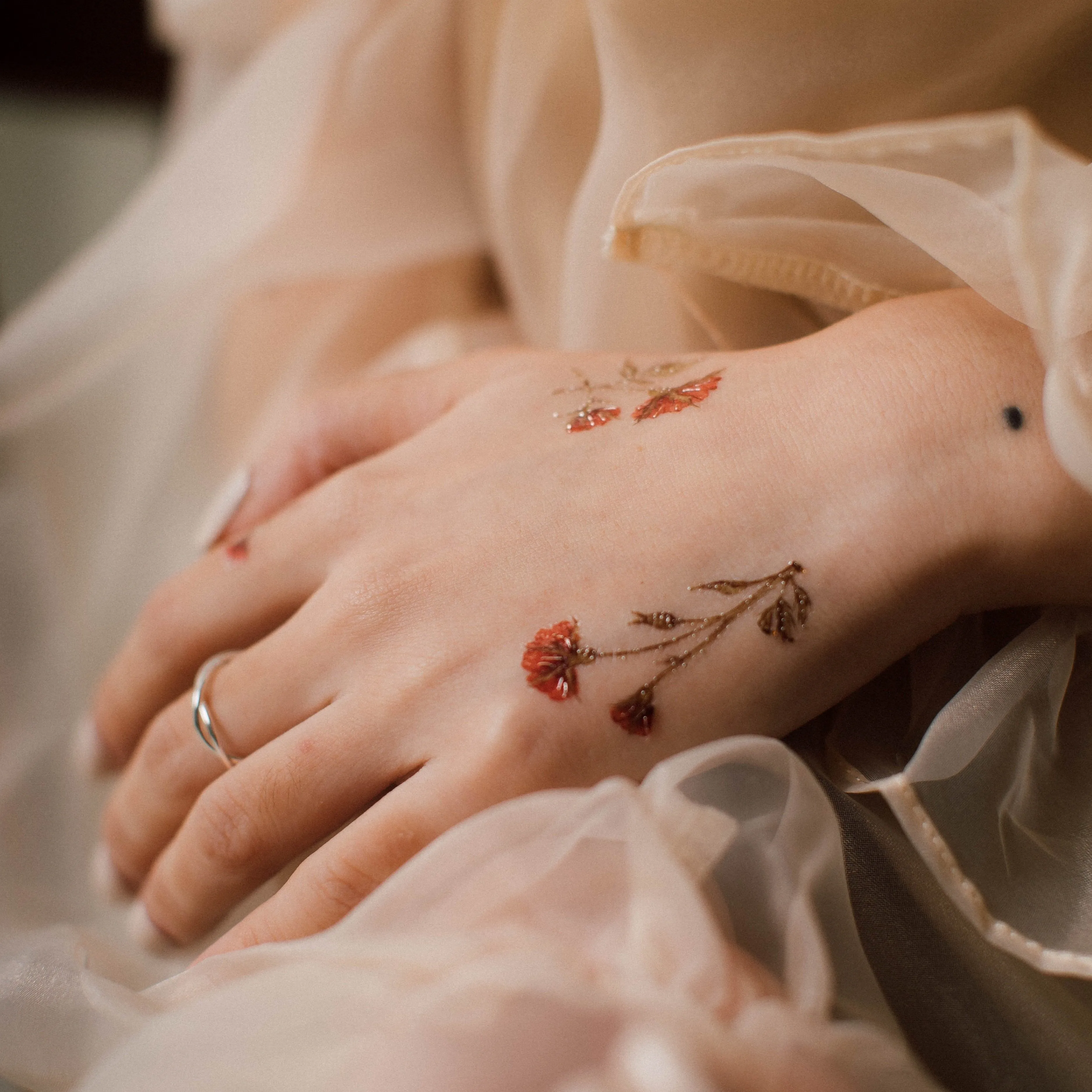 Blushing Phantom Temporary Tattoo