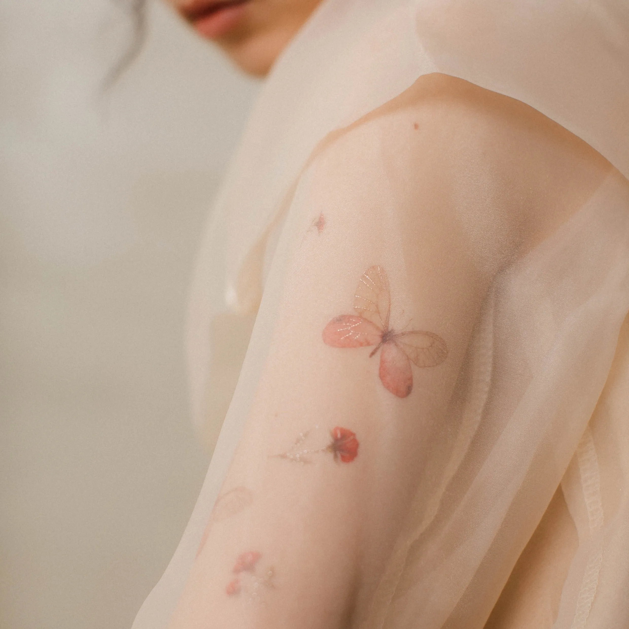Blushing Phantom Temporary Tattoo