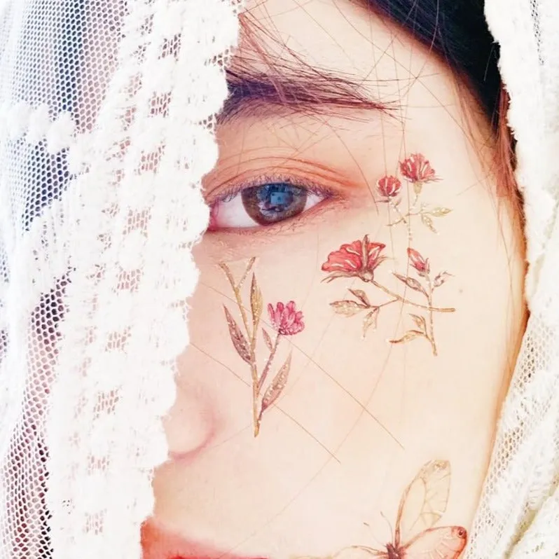 Blushing Phantom Temporary Tattoo