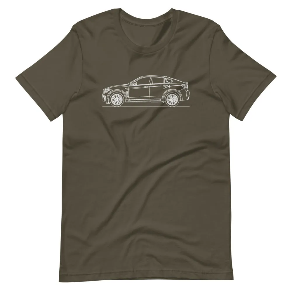 BMW F16 X6M silhouette T-shirt