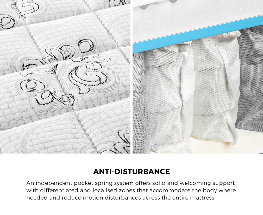 BOBBI Mattress Cool Gel Foam Euro Top Pocket Spring 22cm