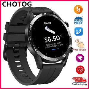 Body Temperature Men Call Smart Watch Android/Iphone Fitness