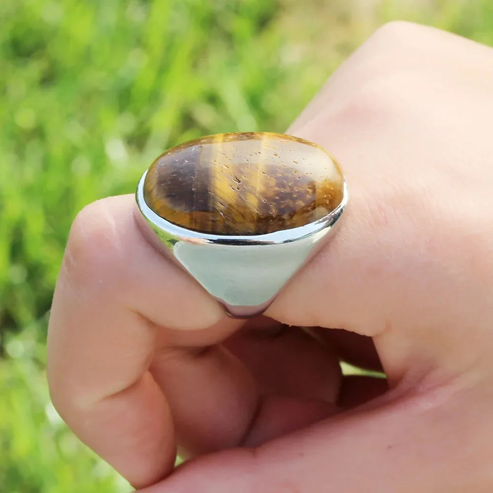 Boho Tiger Eye Ring