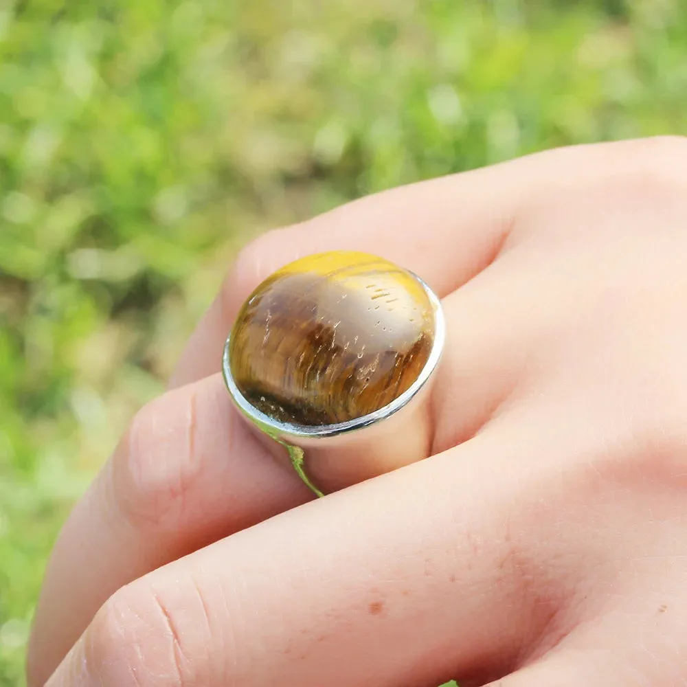 Boho Tiger Eye Ring