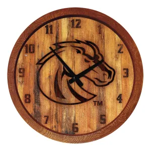 Boise State Broncos: Branded "Faux" Barrel Top Wall Clock