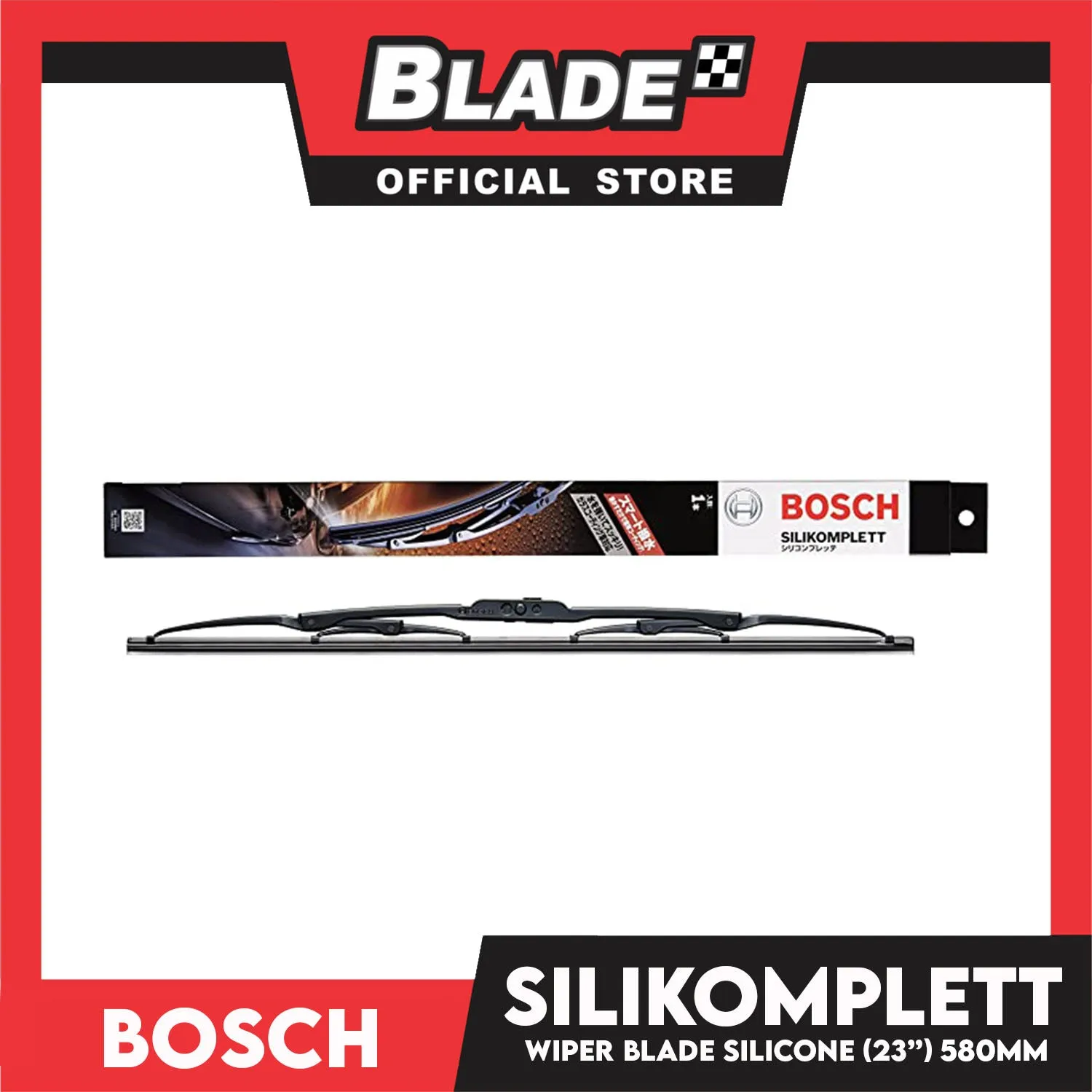 Bosch Wiper Blade Silicone Silikomplett Single 23'' Size