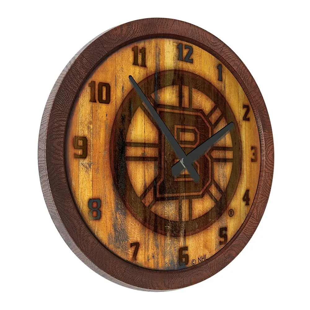 Boston Bruins: Branded "Faux" Barrel Top Wall Clock