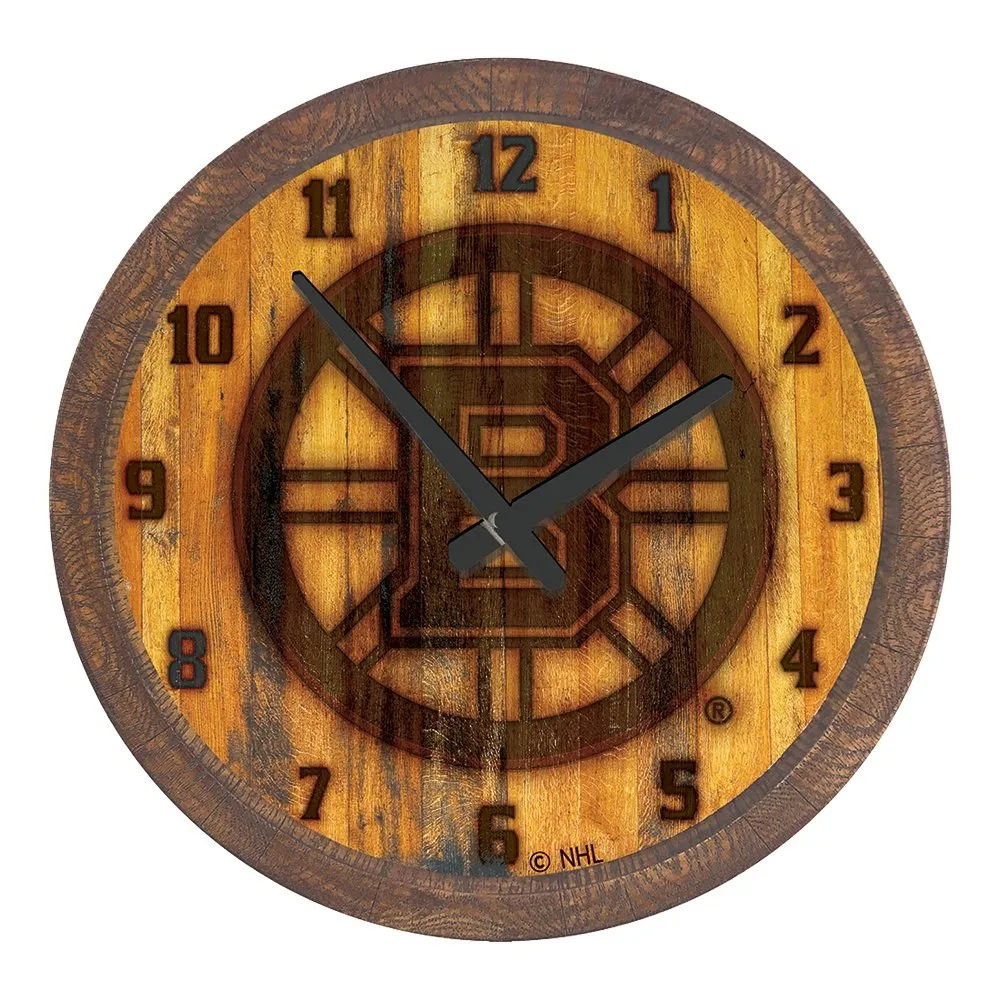 Boston Bruins: Branded "Faux" Barrel Top Wall Clock