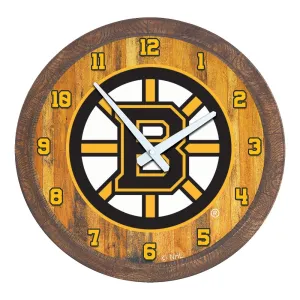 Boston Bruins: "Faux" Barrel Top Wall Clock