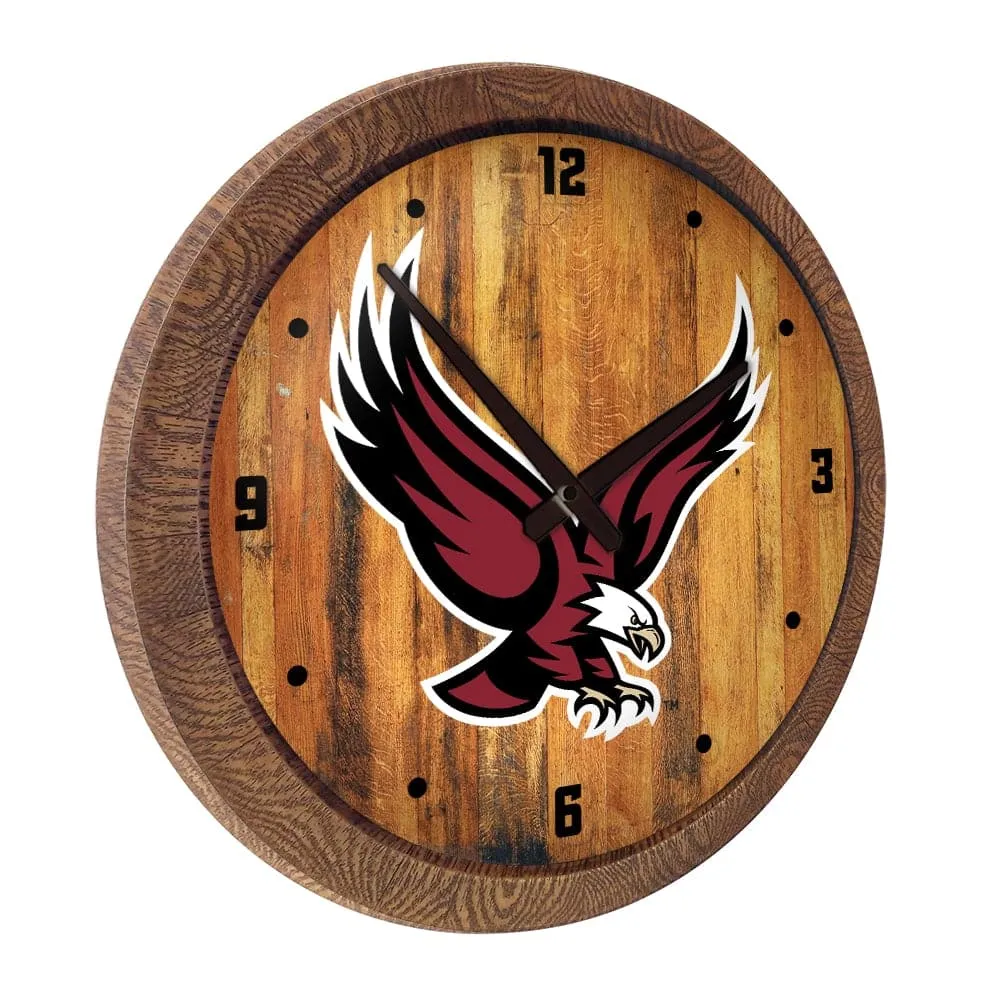 Boston College Eagles: Eagle - "Faux" Barrel Top Wall Clock