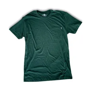 Boston Scally The Basics Pocket Tee T-Shirt - Forest Green