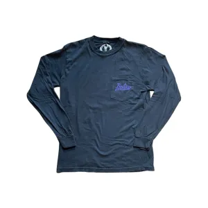 Boston Scally The Violet Rose Long Sleeve Tee T-Shirt - Vintage Black