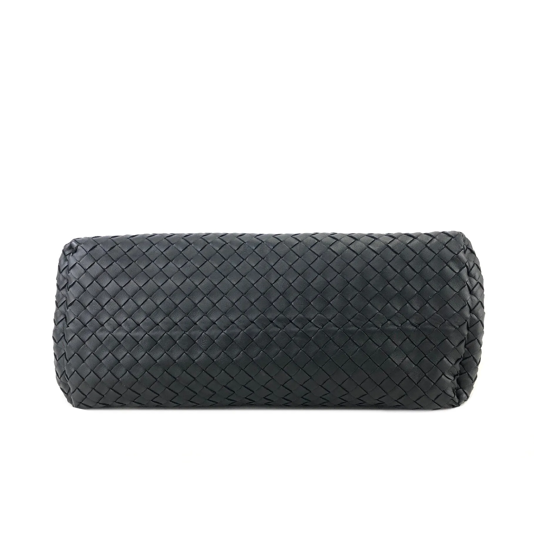 Bottega Veneta Leather Chain Totebag Black Vintage rses7r