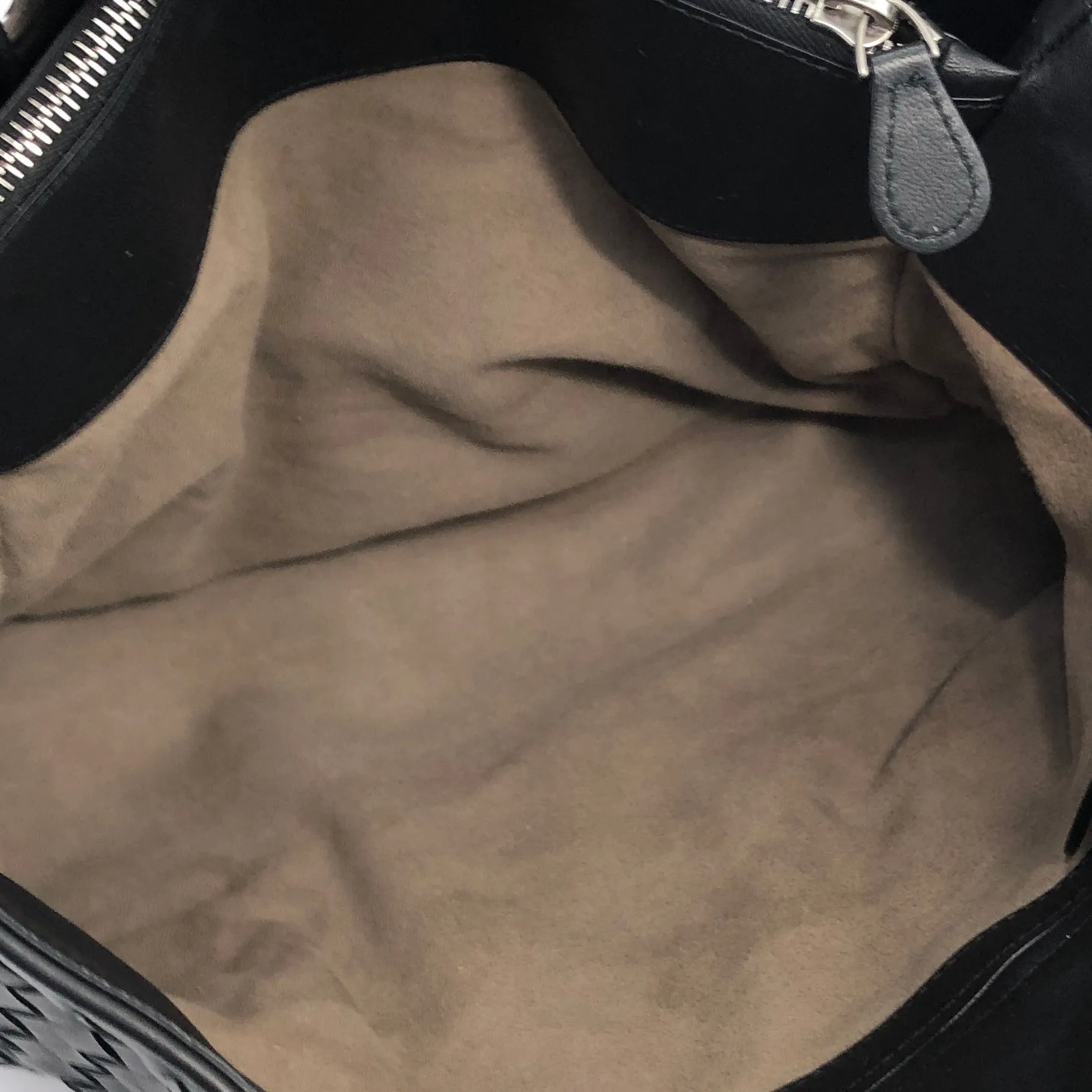 Bottega Veneta Leather Chain Totebag Black Vintage rses7r