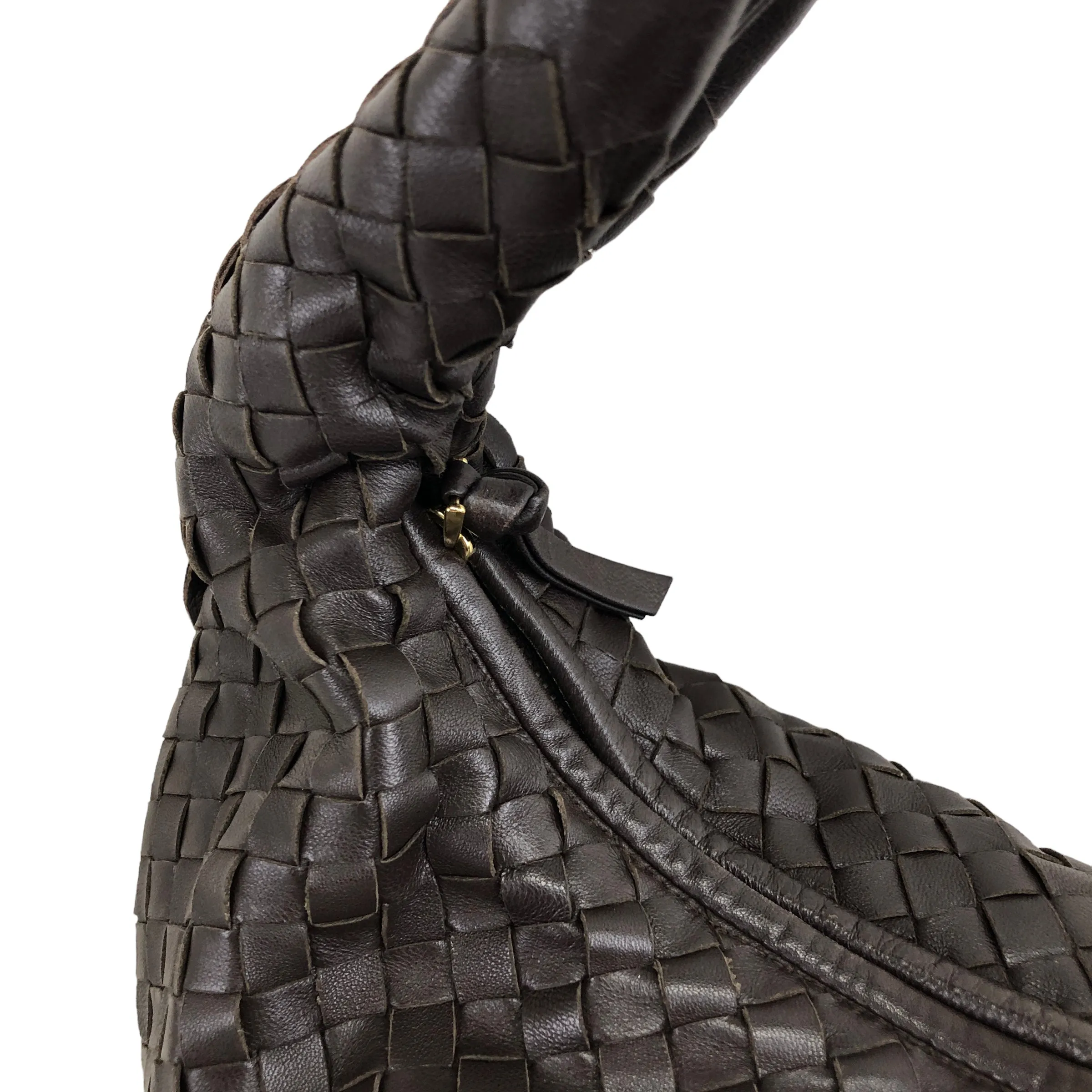 Bottega Veneta Leather Shoulder bag Hobobag Brown Vintage g3ci3g