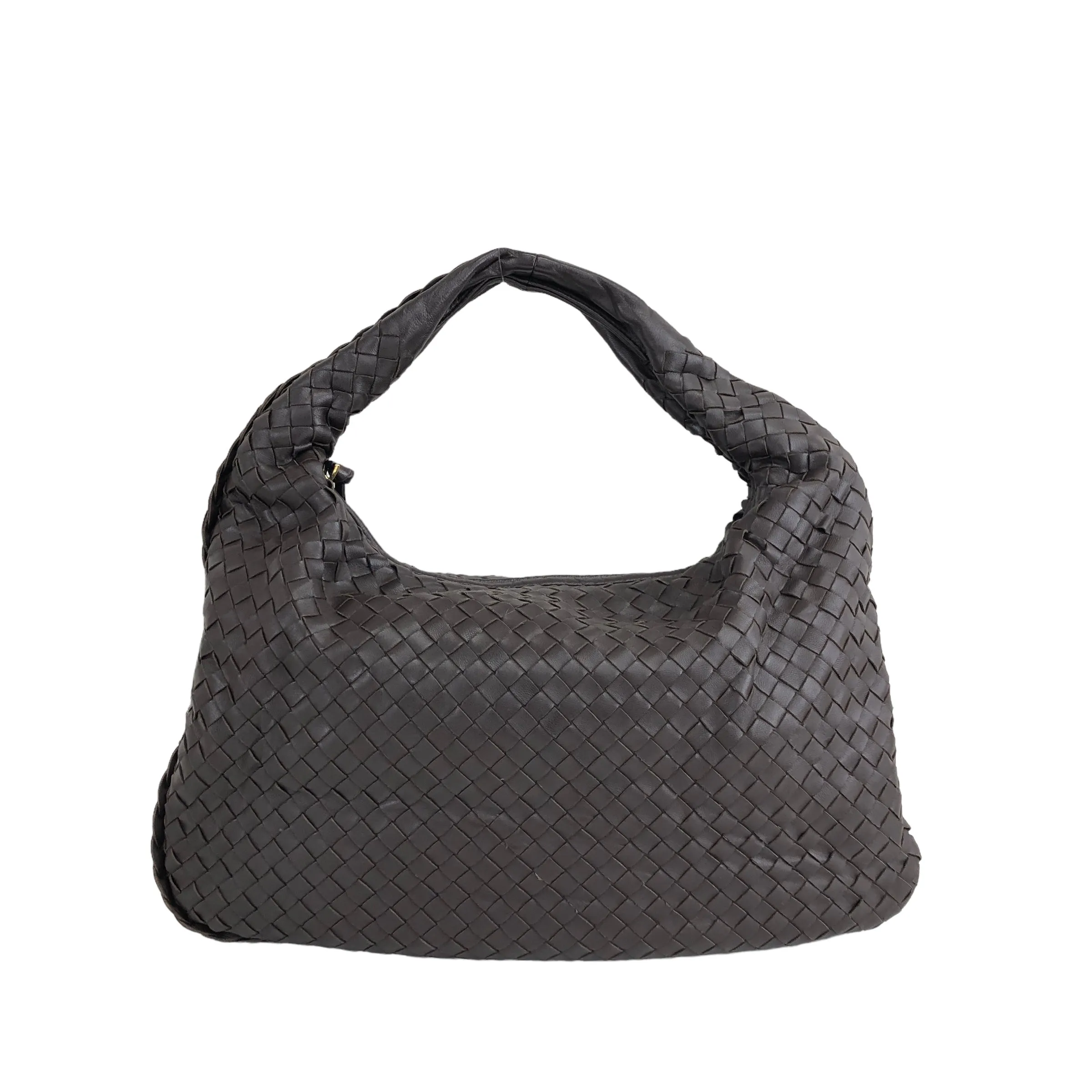 Bottega Veneta Leather Shoulder bag Hobobag Brown Vintage g3ci3g