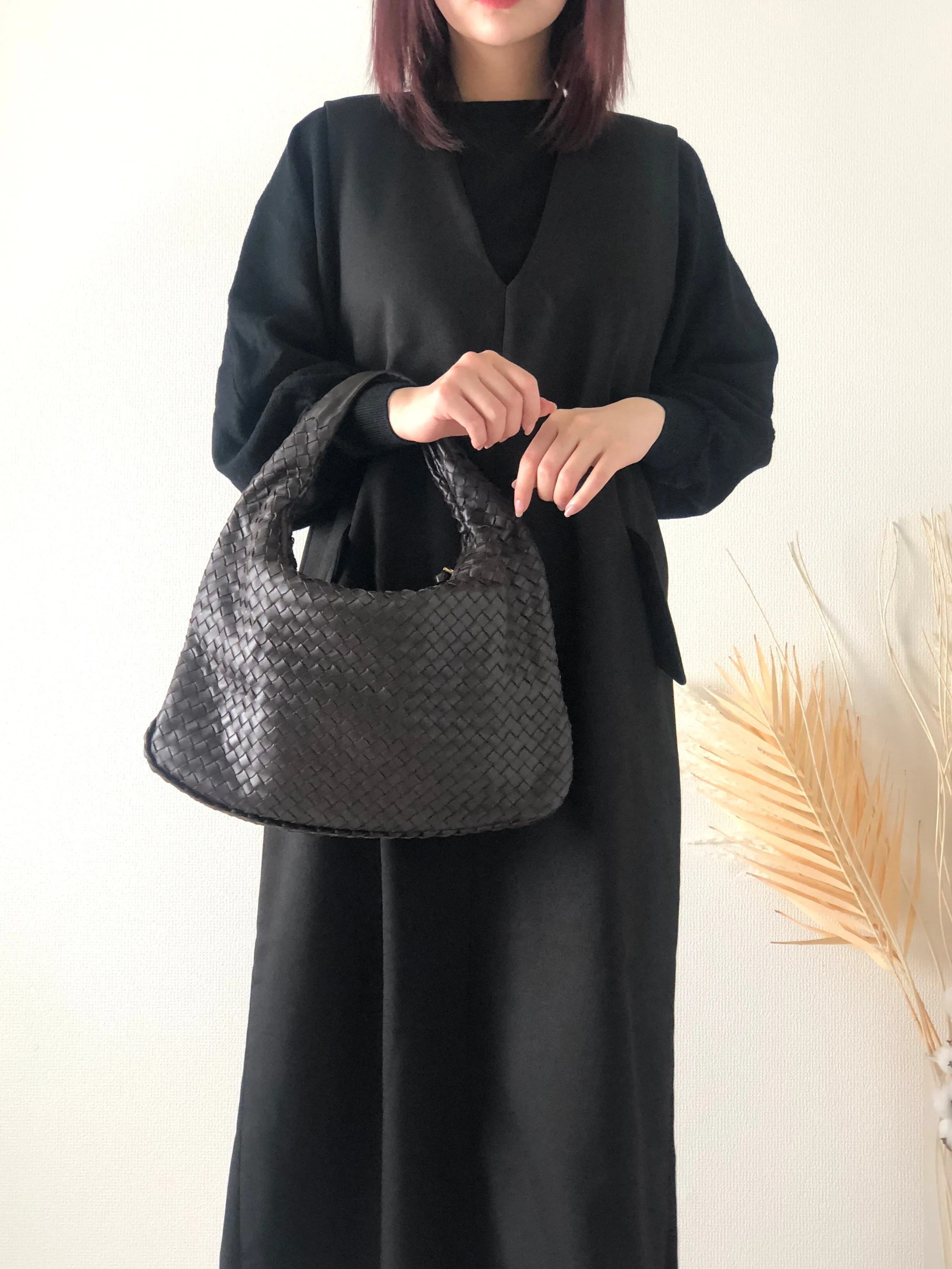 Bottega Veneta Leather Shoulder bag Hobobag Brown Vintage g3ci3g