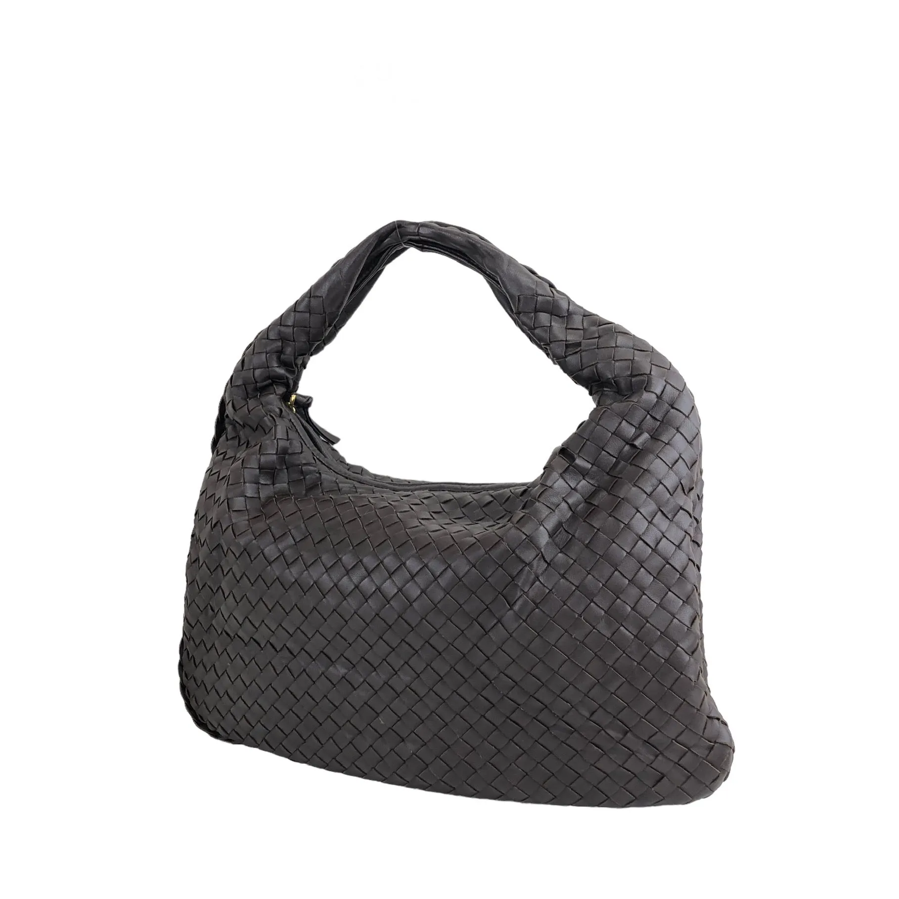 Bottega Veneta Leather Shoulder bag Hobobag Brown Vintage g3ci3g