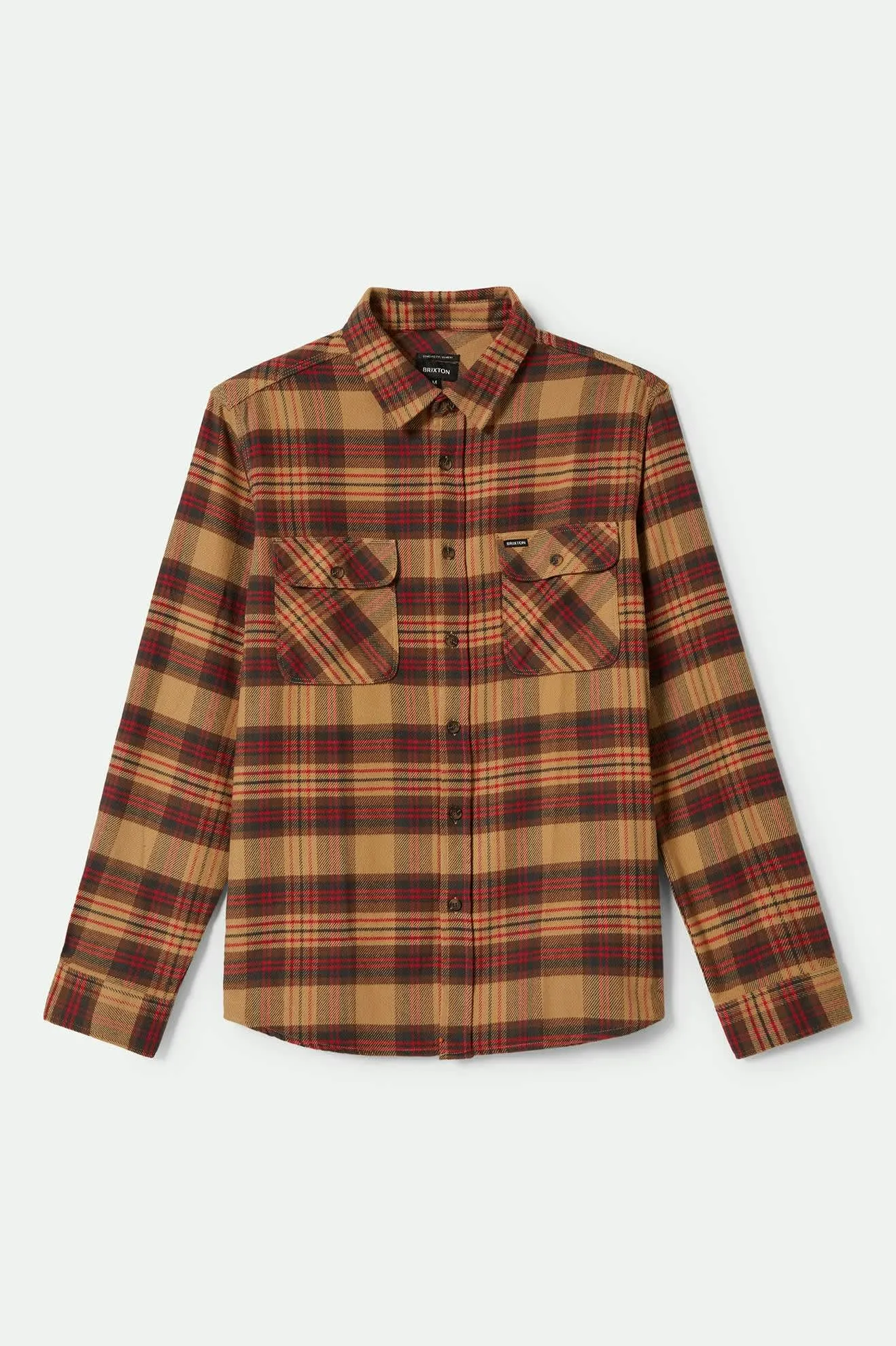 Bowery Flannel | Curry/Washed Black/Crimson