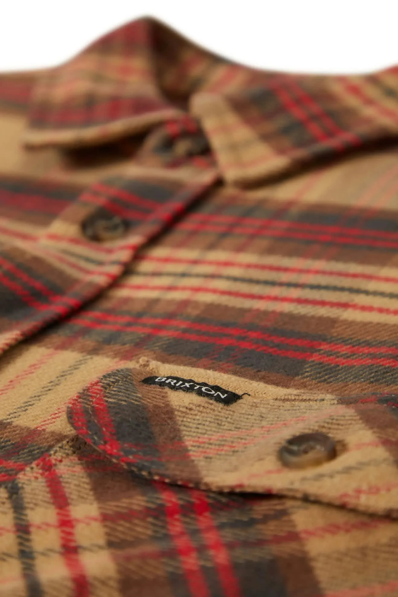 Bowery Flannel | Curry/Washed Black/Crimson