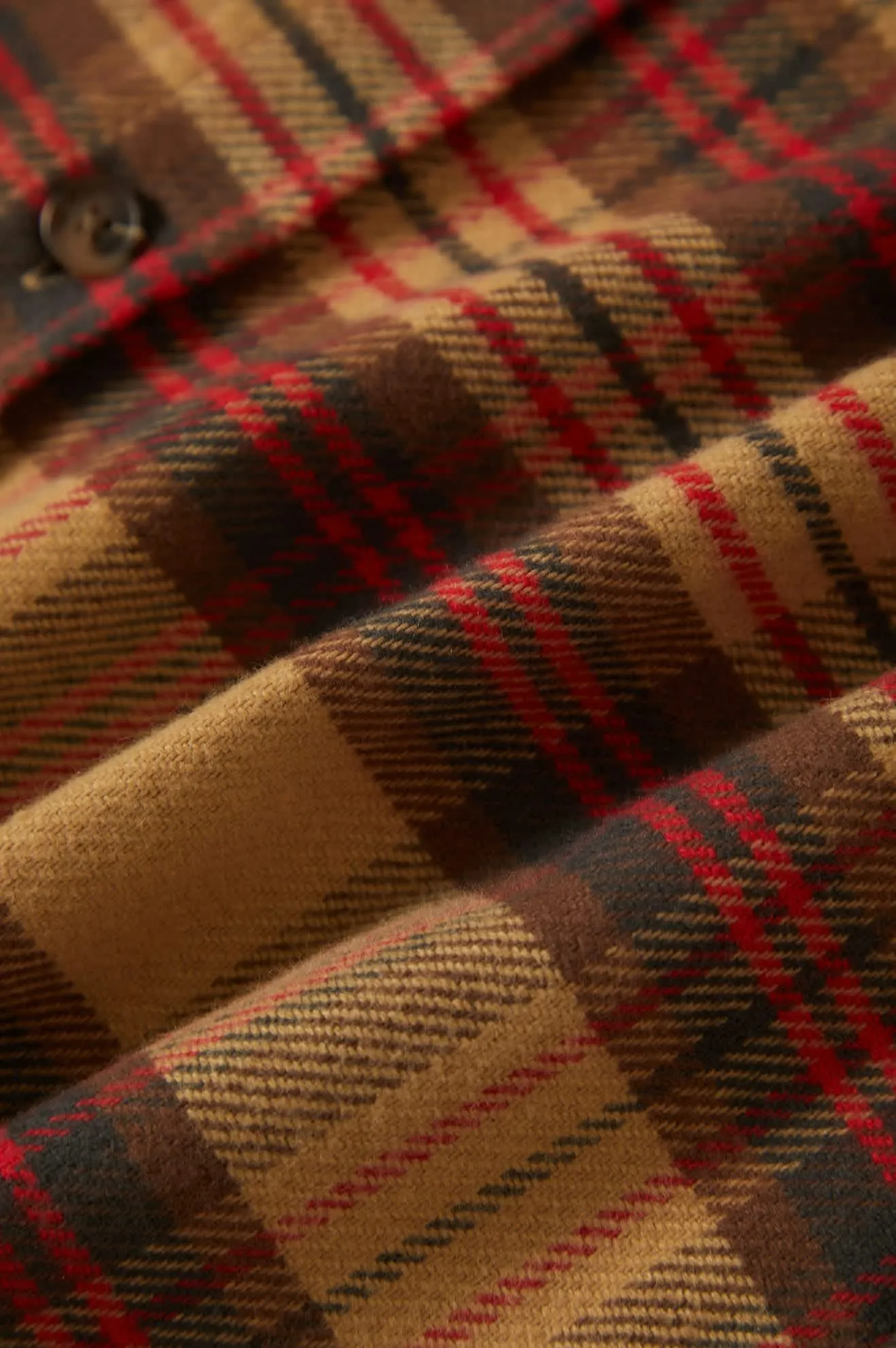 Bowery Flannel | Curry/Washed Black/Crimson