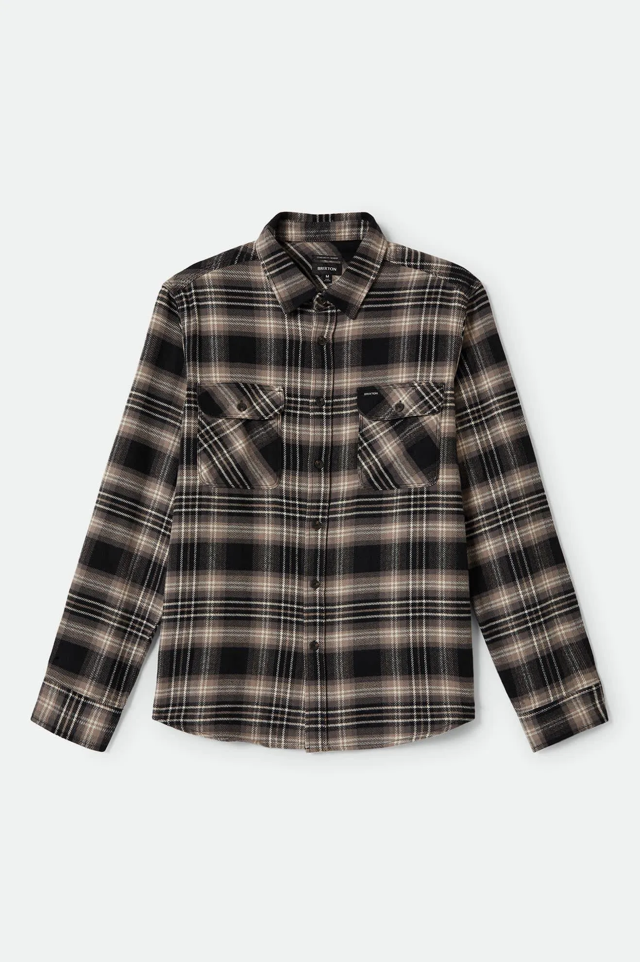 Bowery L/S Flannel - Black/Charcoal/Beige