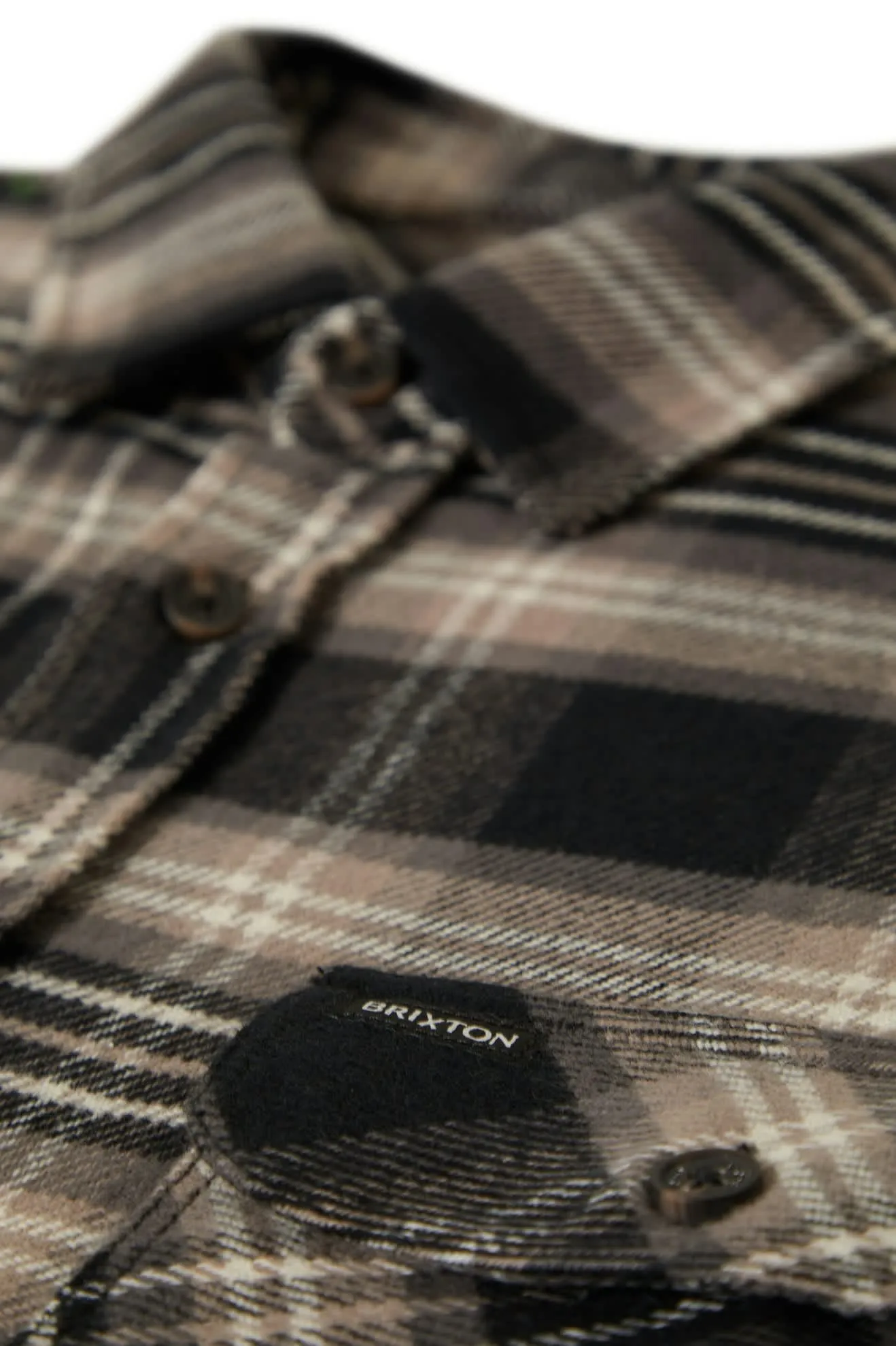 Bowery L/S Flannel - Black/Charcoal/Beige