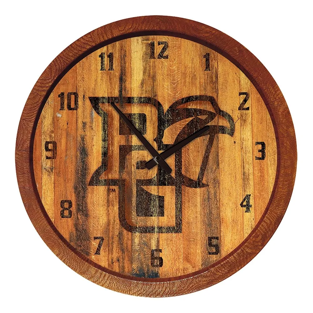 Bowling Green Falcons: Branded "Faux" Barrel Top Wall Clock