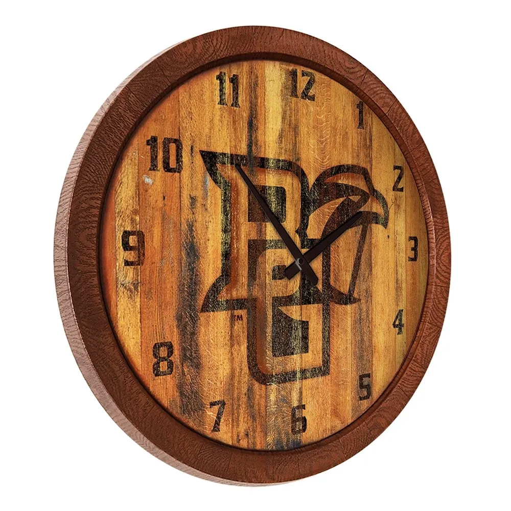Bowling Green Falcons: Branded "Faux" Barrel Top Wall Clock