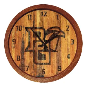 Bowling Green Falcons: Branded "Faux" Barrel Top Wall Clock