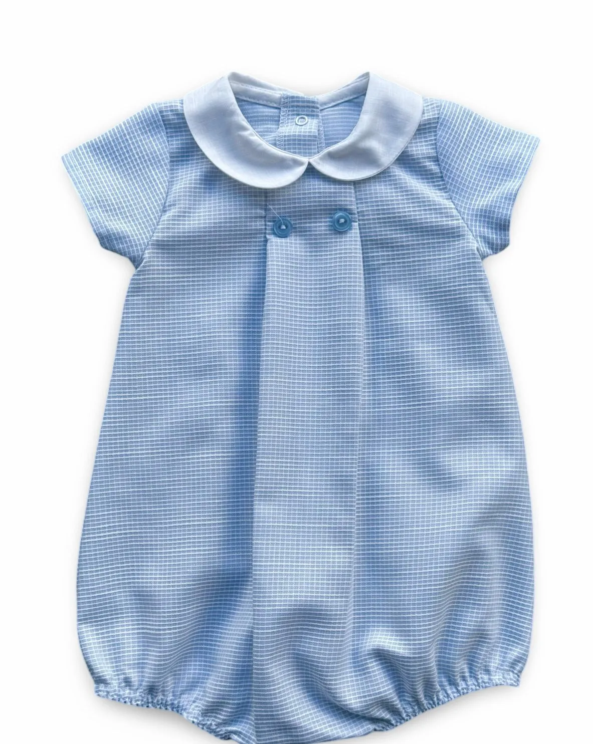 Boys Blue and White Romper