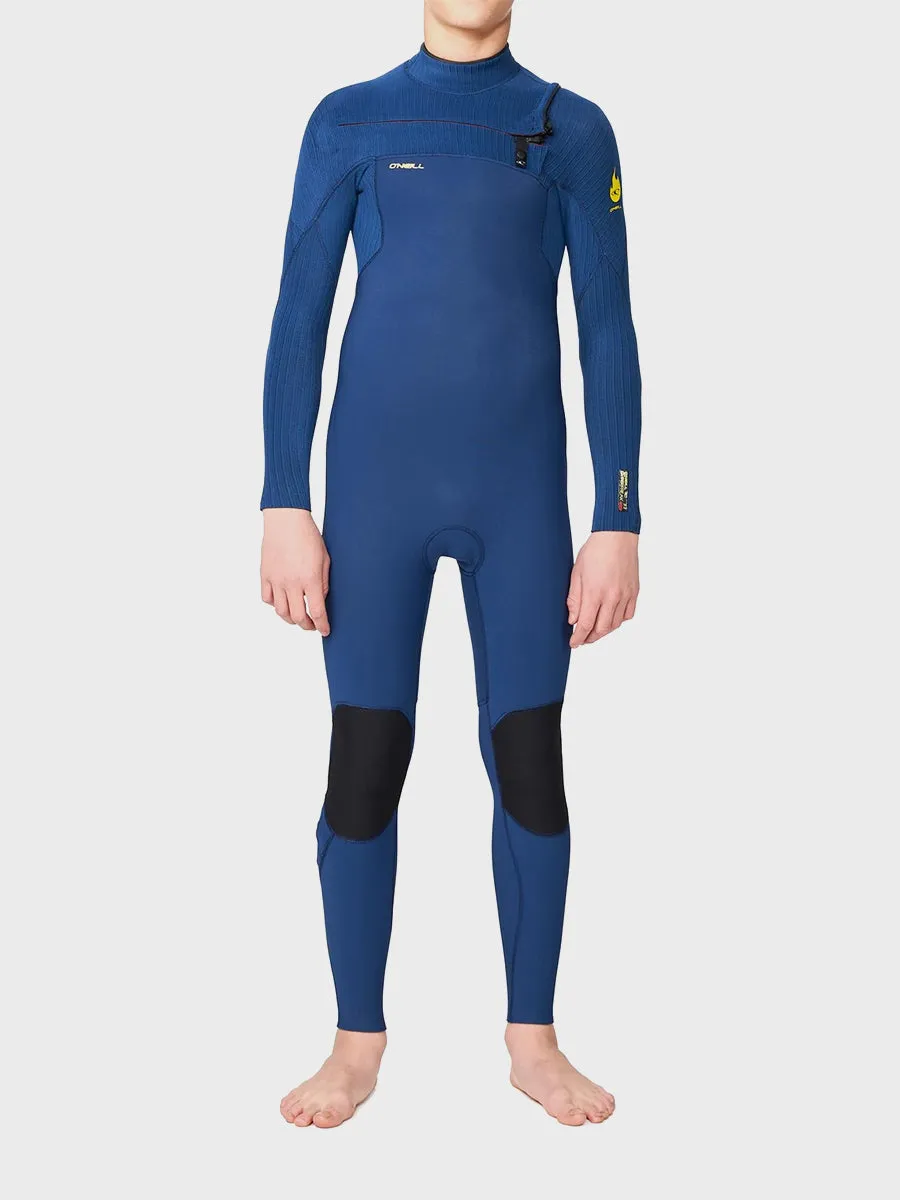 Boys Hyper Fire 3/2mm Chest Zip Full Suit