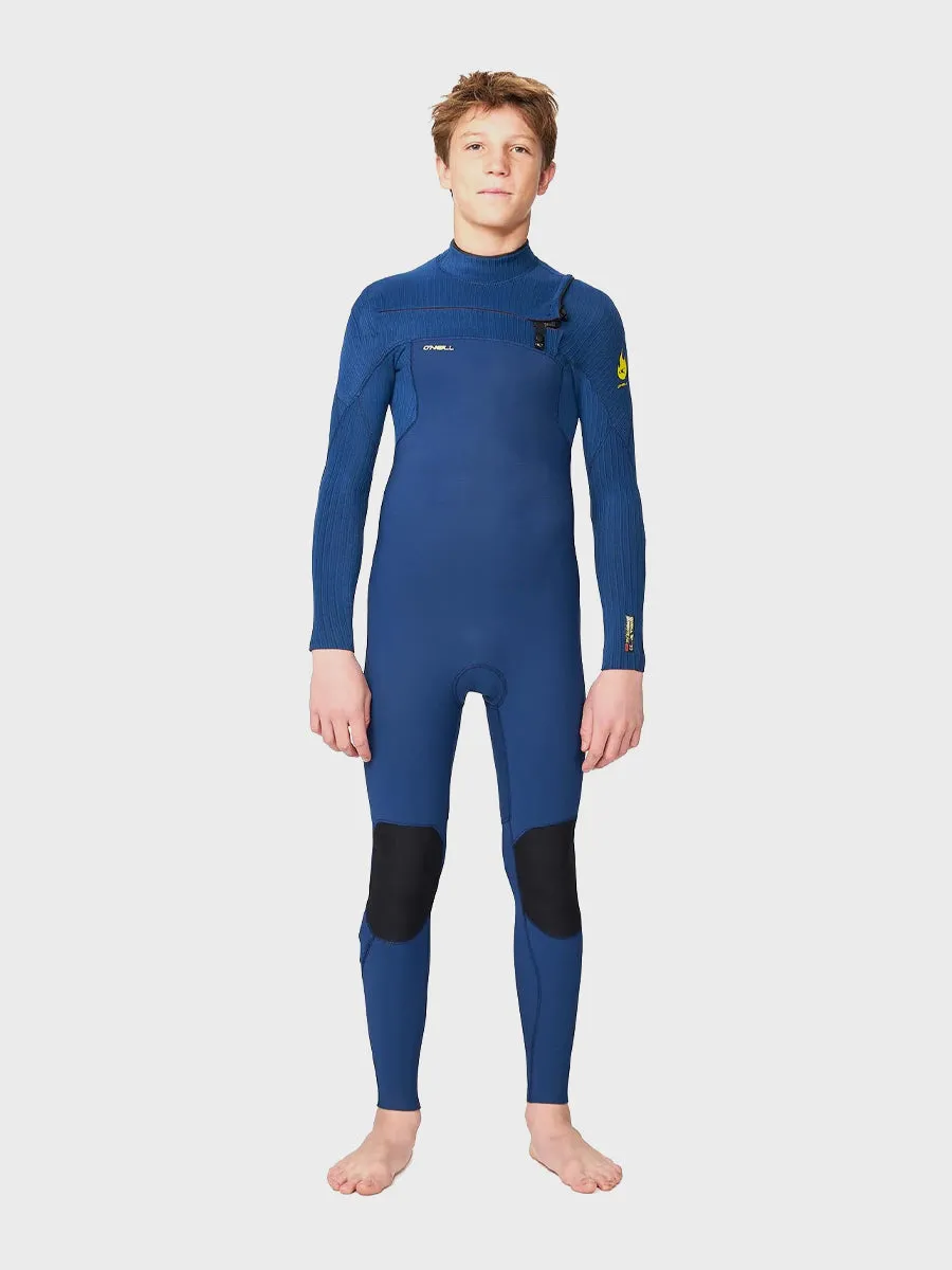 Boys Hyper Fire 3/2mm Chest Zip Full Suit