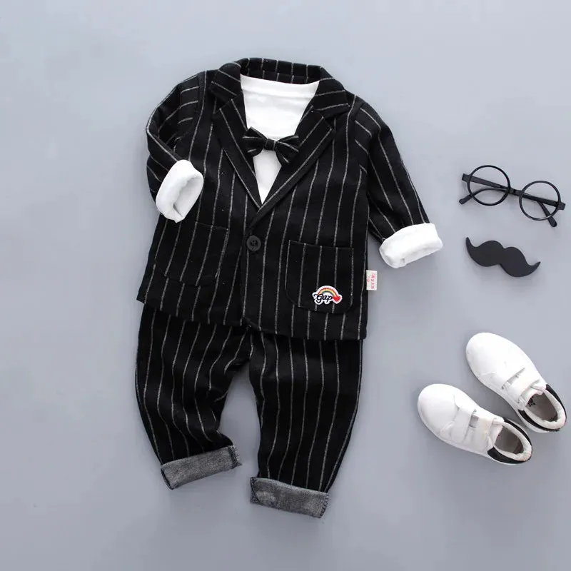 Boys Suits Outfits For Weddings Fashion Kids Prom Party Clothes Coat Children Clothing Sets Boy gentleman Costume Wear 1 year