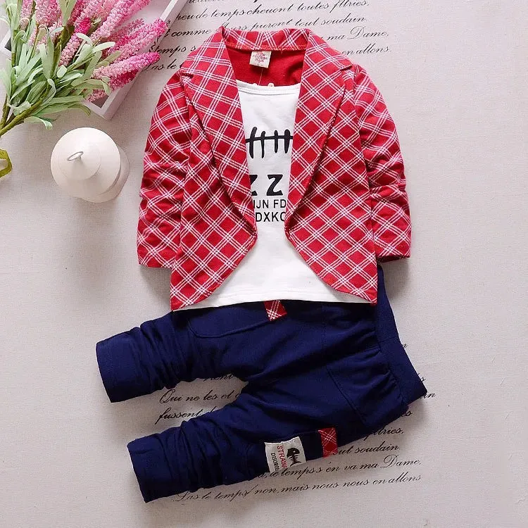 Boys Suits Outfits For Weddings Fashion Kids Prom Party Clothes Coat Children Clothing Sets Boy gentleman Costume Wear 1 year