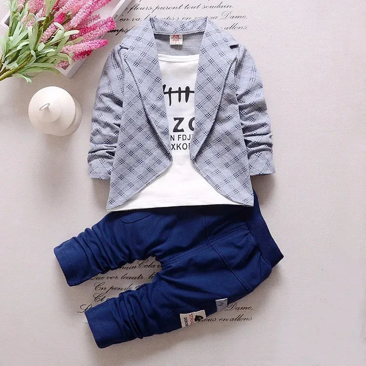 Boys Suits Outfits For Weddings Fashion Kids Prom Party Clothes Coat Children Clothing Sets Boy gentleman Costume Wear 1 year