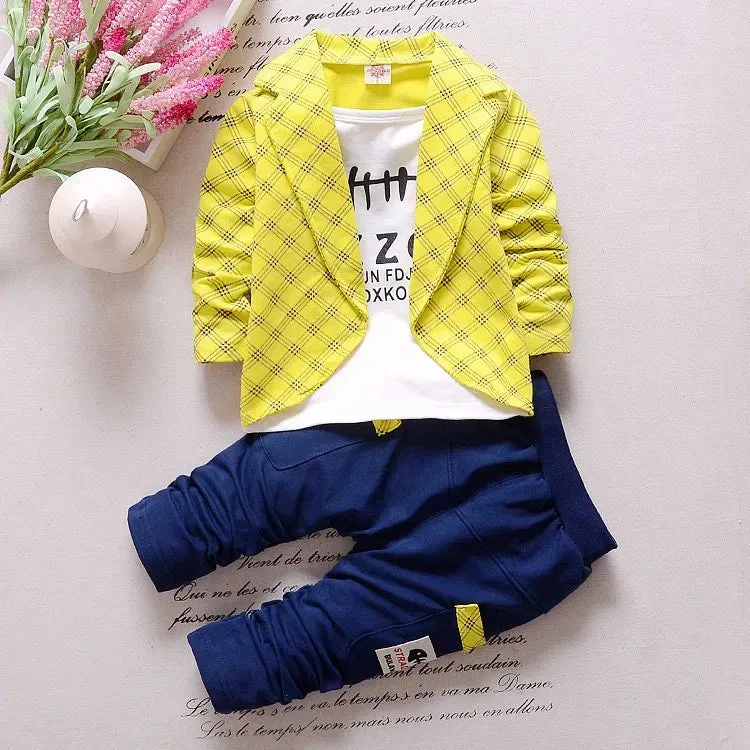Boys Suits Outfits For Weddings Fashion Kids Prom Party Clothes Coat Children Clothing Sets Boy gentleman Costume Wear 1 year