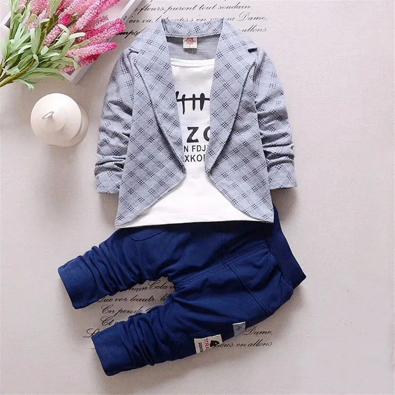 Boys Suits Outfits For Weddings Fashion Kids Prom Party Clothes Coat Children Clothing Sets Boy gentleman Costume Wear 1 year