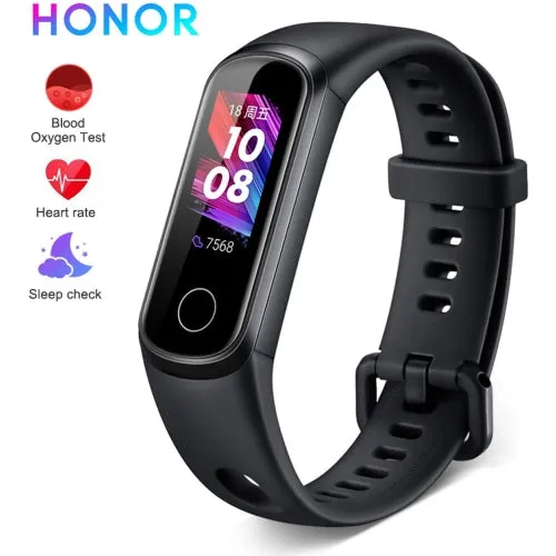 Brand new Honor 5i Fitness Tracker Smart Bluetooth Bracelet SpO2 Blood Oxygen Detection 24-Hour Heart Rate Monitoring Huawei TruSleep 3.5 All-in-One Activity Tracker 5ATM Waterproof