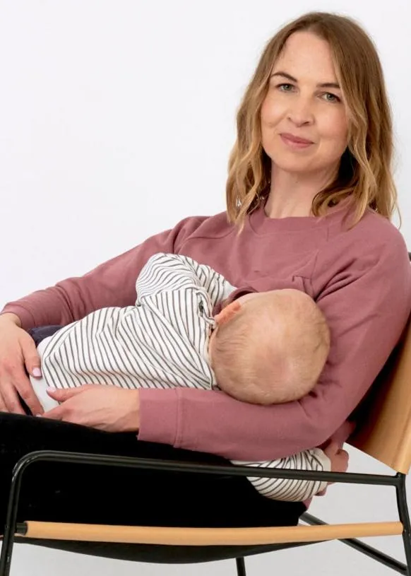Breastfeeding Sweatshirt Rose