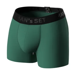 BreezeFlow Micromodal Trunk 4",  Forest Green