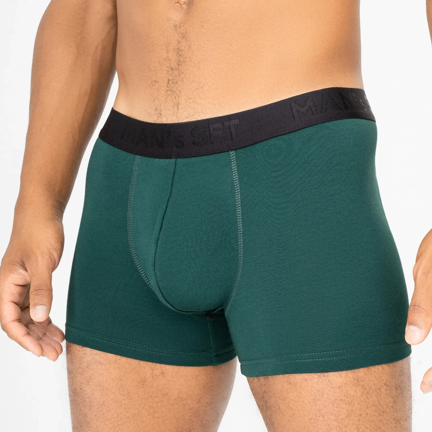 BreezeFlow Micromodal Trunk 4",  Forest Green