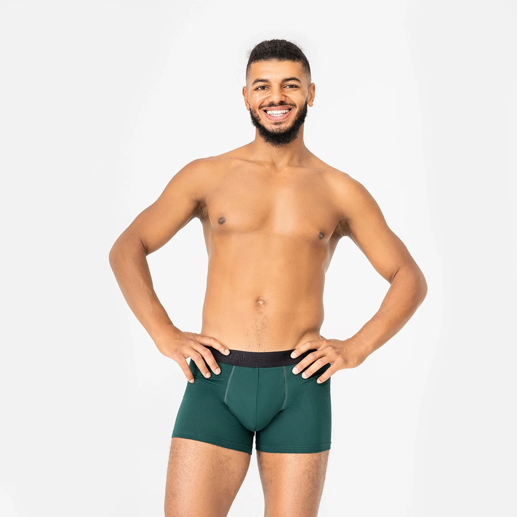 BreezeFlow Micromodal Trunk 4",  Forest Green