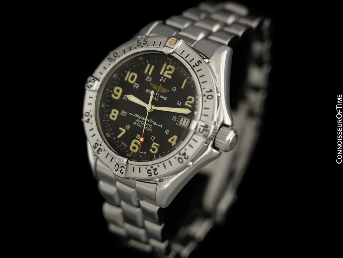 Breitling Colt Superocean Ref. A17040 Mens Diver Automatic Stainless Steel Watch - Booklets