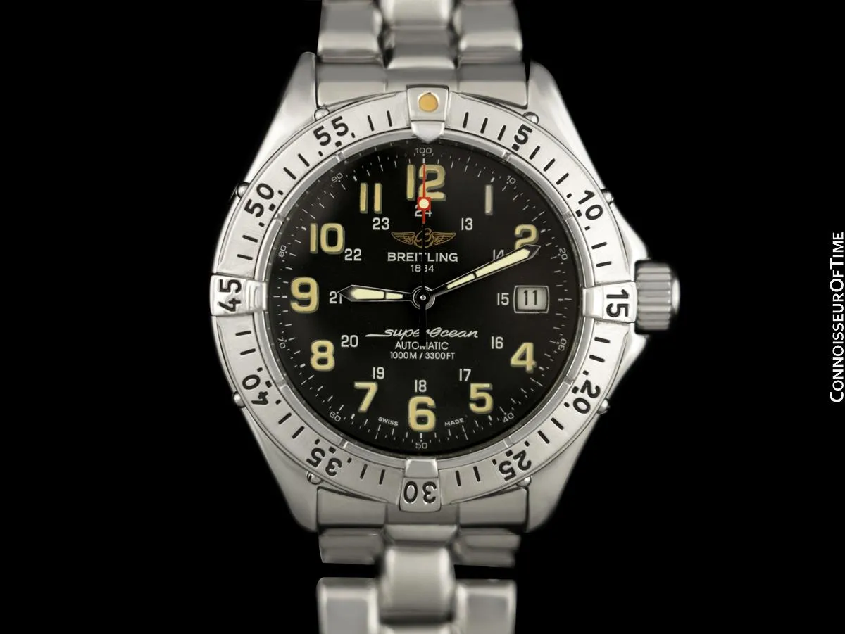 Breitling Colt Superocean Ref. A17040 Mens Diver Automatic Stainless Steel Watch - Booklets
