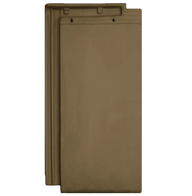 British Ceramics Flat Interlocking Clay Roof Tile - Brown (Pallet of 288 tiles)