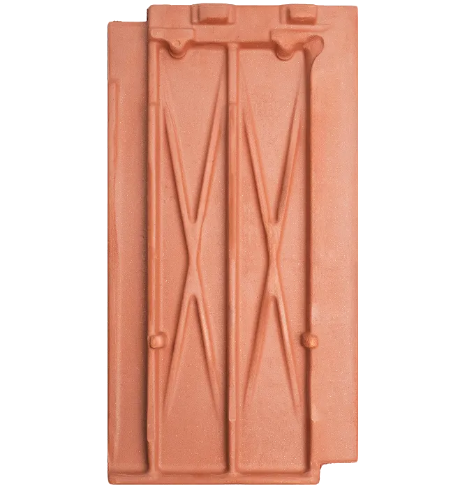 British Ceramics Flat Interlocking Clay Roof Tile - Natural Red (Pallet of 288 tiles)