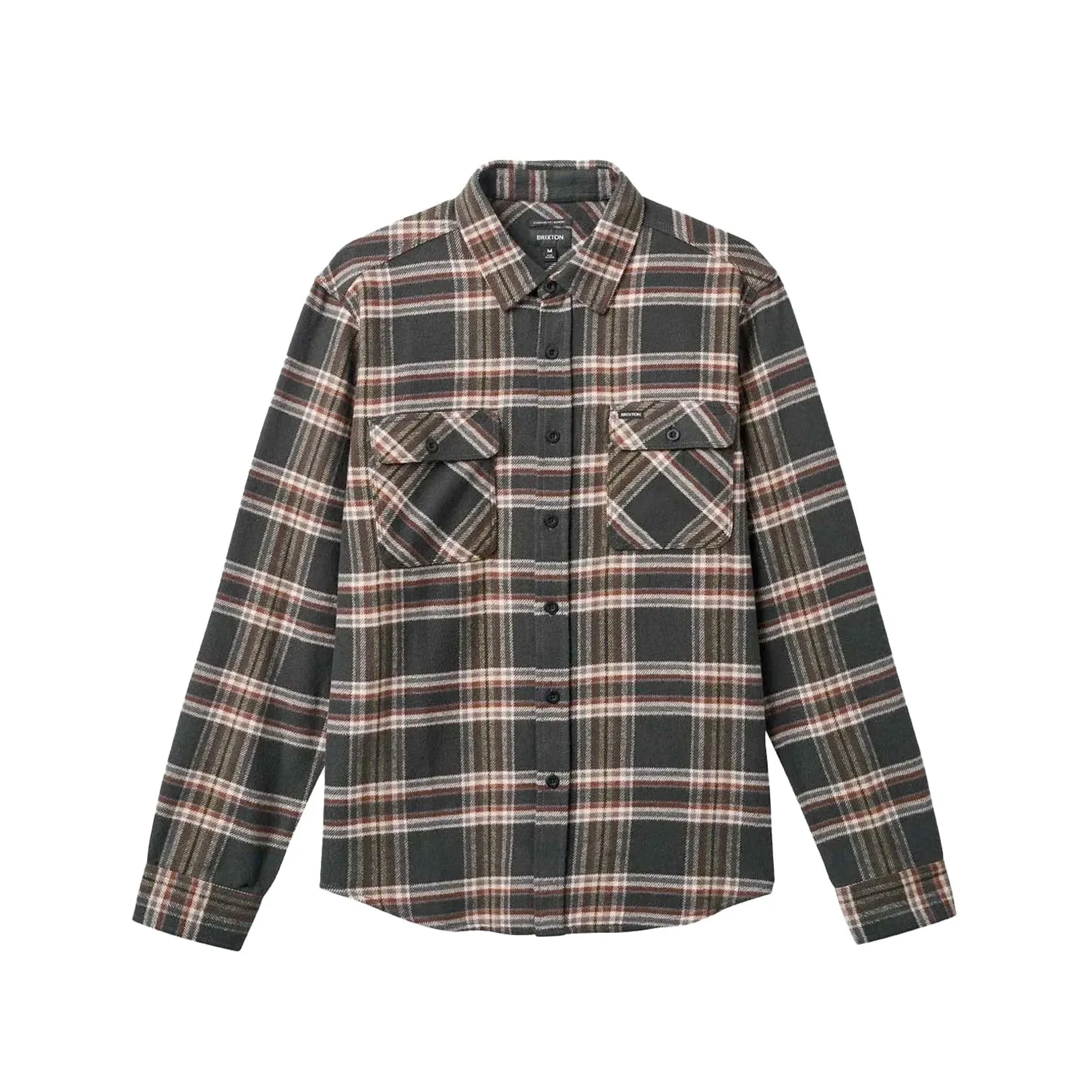 Brixton Bowery Flannel Black/Charcoal/Off White